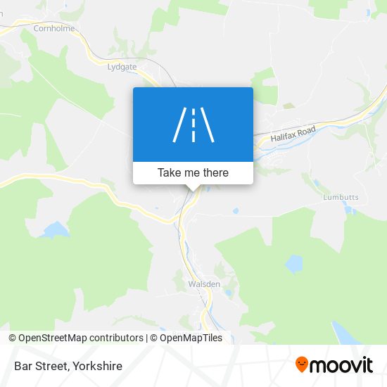 Bar Street map