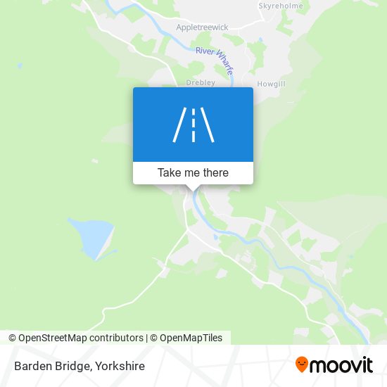 Barden Bridge map