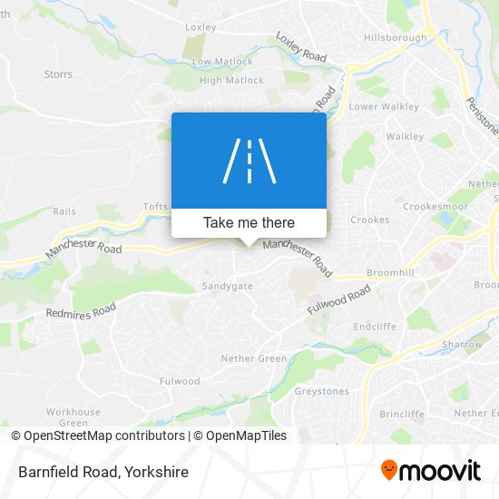 Barnfield Road map