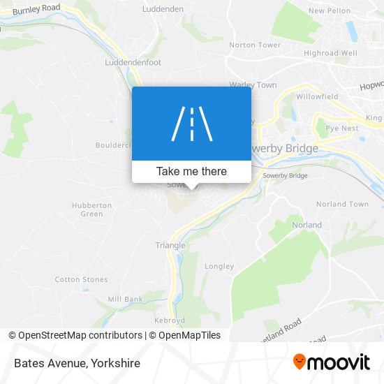 Bates Avenue map