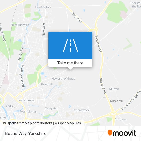 Bean's Way map