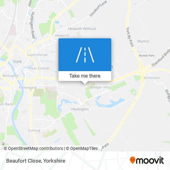 Beaufort Close map