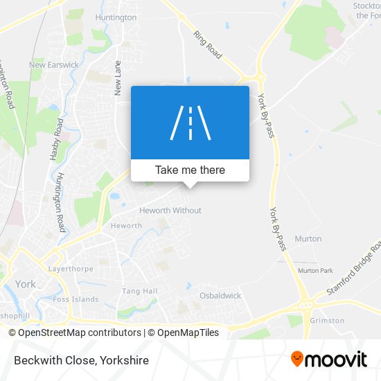 Beckwith Close map