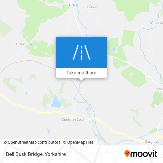 Bell Busk Bridge map