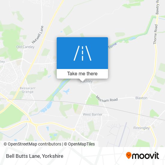 Bell Butts Lane map
