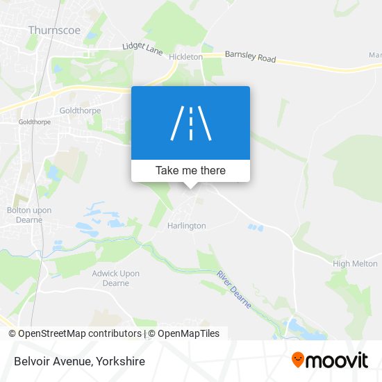 Belvoir Avenue map