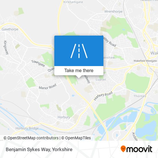 Benjamin Sykes Way map