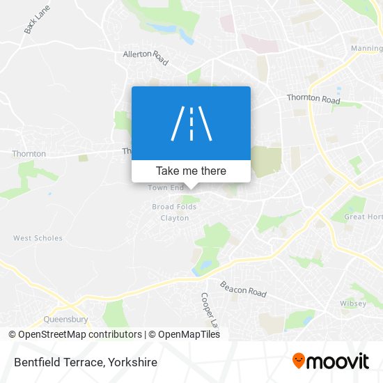 Bentfield Terrace map