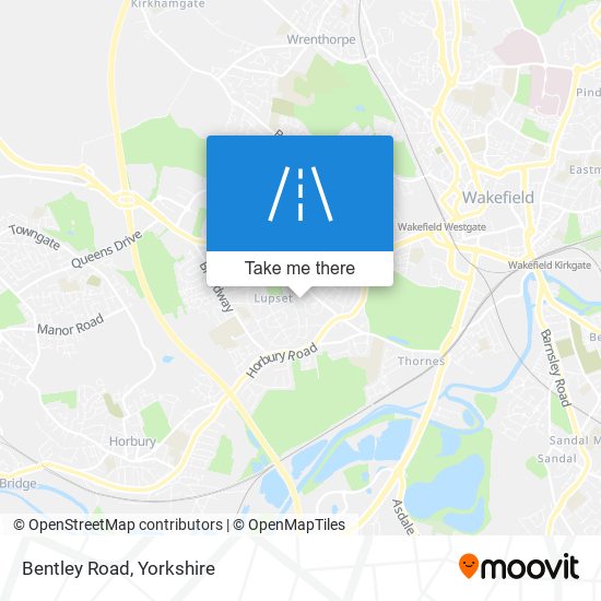 Bentley Road map