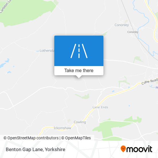 Benton Gap Lane map