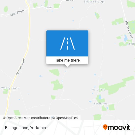 Billings Lane map
