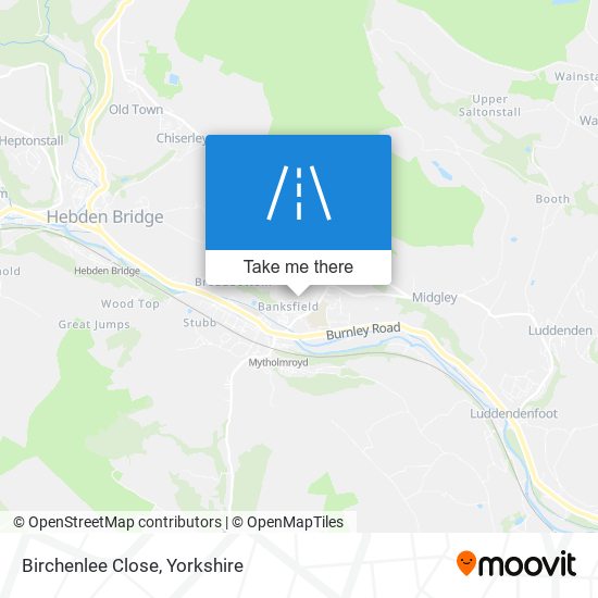 Birchenlee Close map
