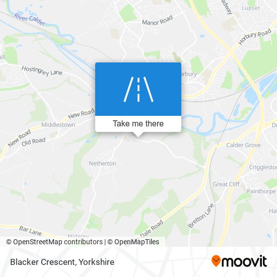 Blacker Crescent map