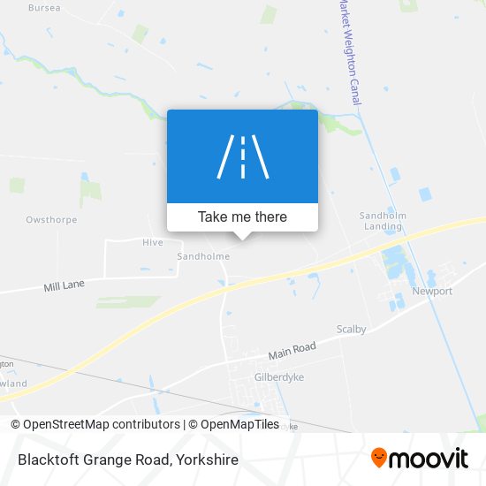 Blacktoft Grange Road map