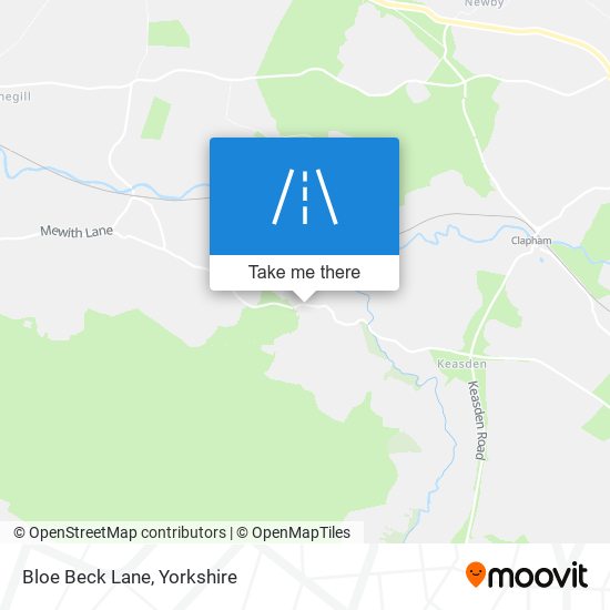 Bloe Beck Lane map