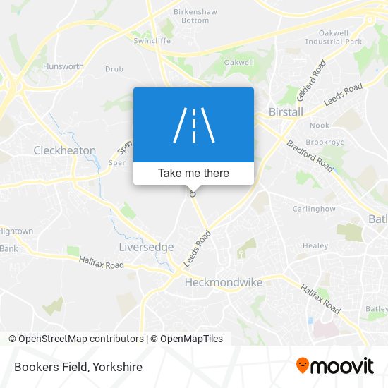 Bookers Field map