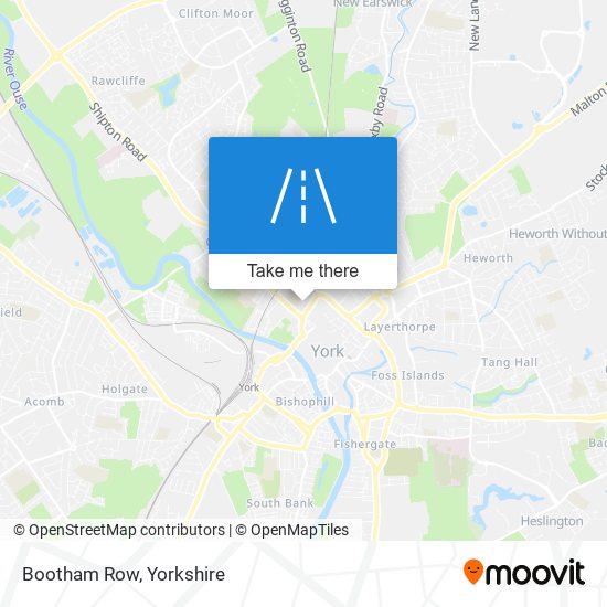 Bootham Row map