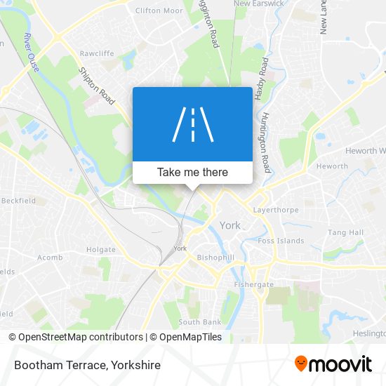 Bootham Terrace map