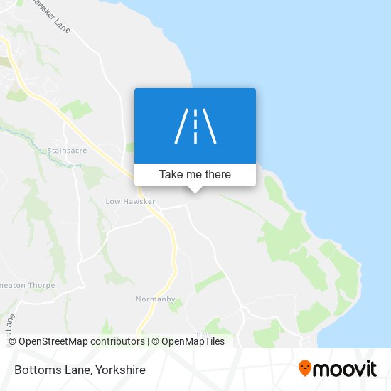 Bottoms Lane map