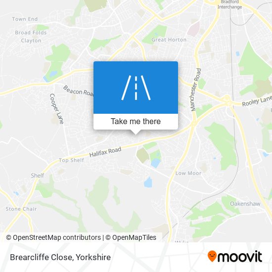 Brearcliffe Close map
