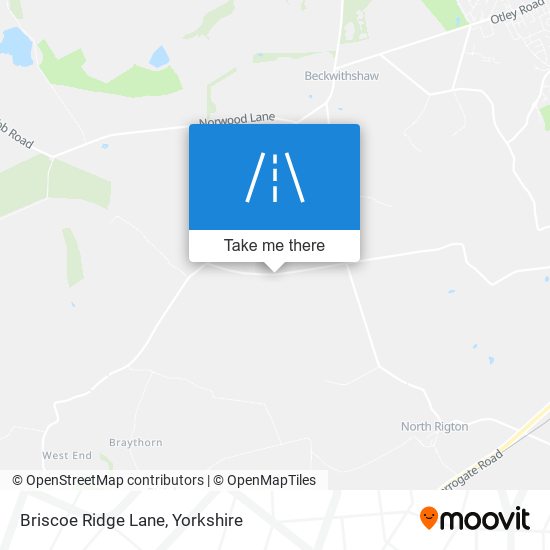 Briscoe Ridge Lane map
