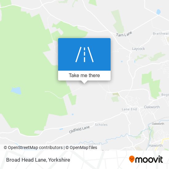 Broad Head Lane map