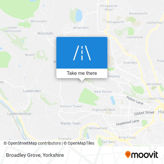 Broadley Grove map