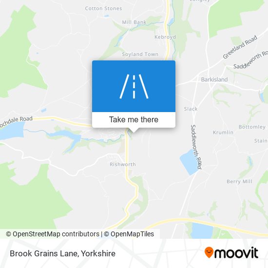 Brook Grains Lane map