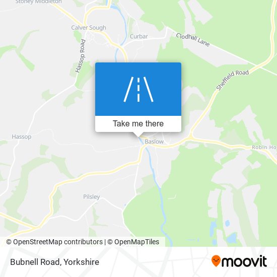 Bubnell Road map