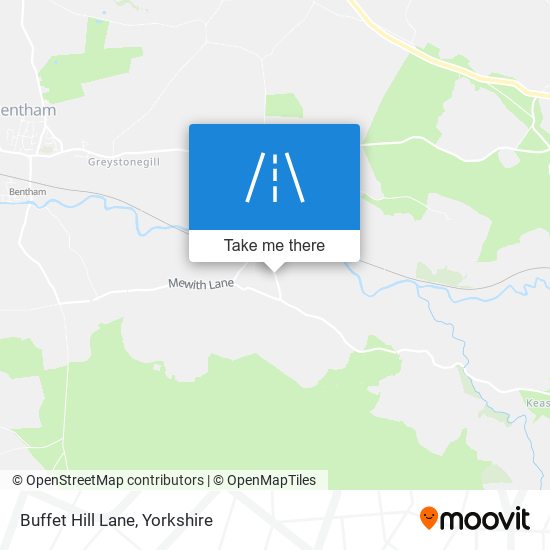 Buffet Hill Lane map