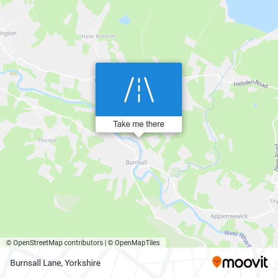Burnsall Lane map