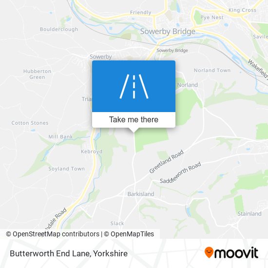 Butterworth End Lane map