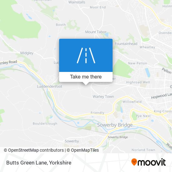 Butts Green Lane map