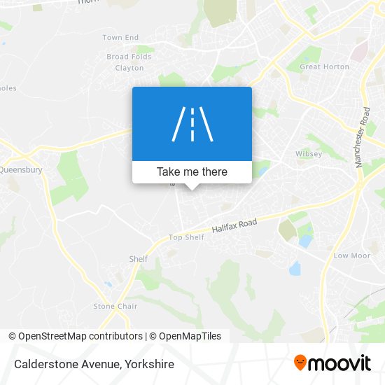 Calderstone Avenue map