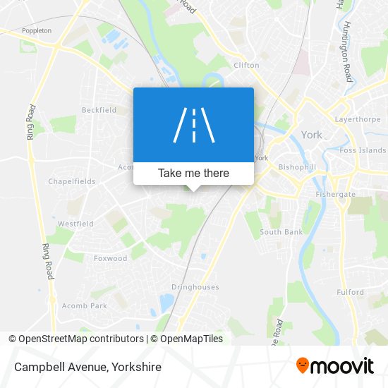 Campbell Avenue map