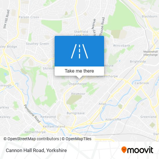 Cannon Hall Road map