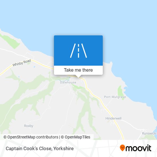 Captain Cook's Close map
