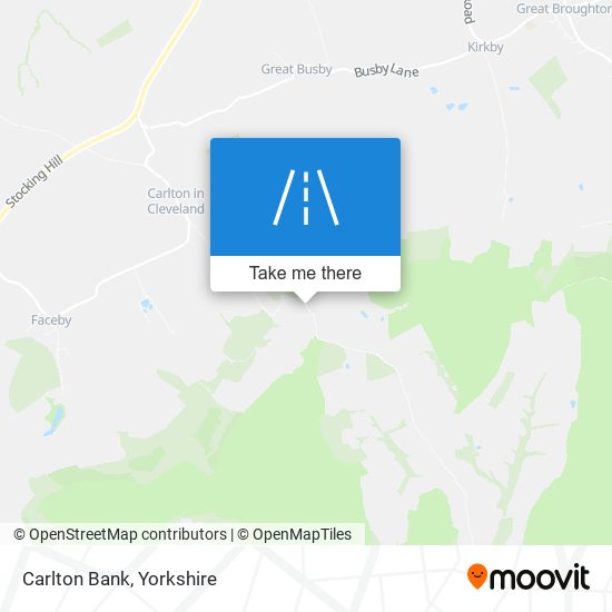 Carlton Bank map