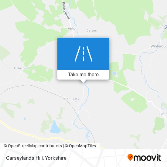 Carseylands Hill map