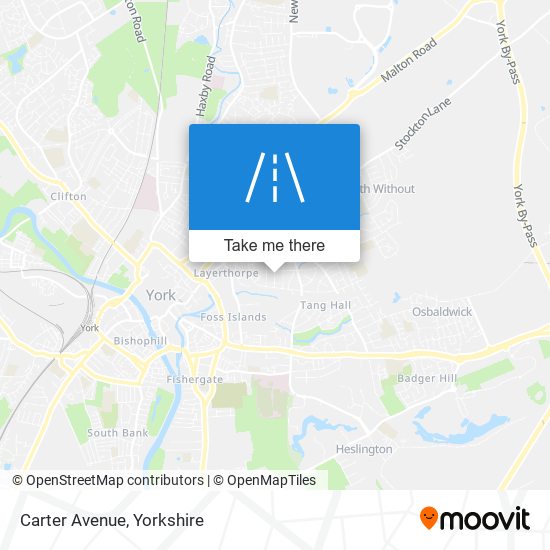 Carter Avenue map