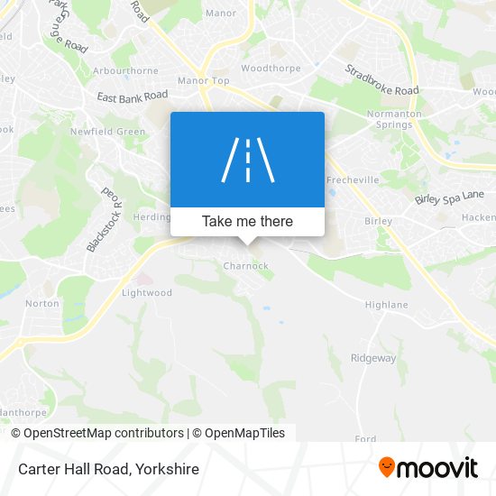 Carter Hall Road map