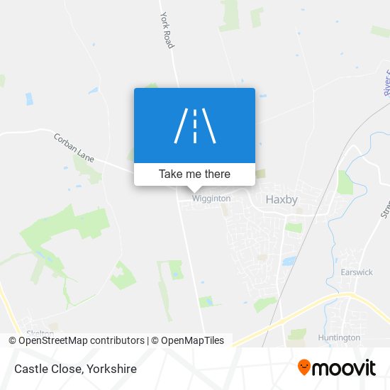 Castle Close map