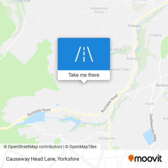 Causeway Head Lane map