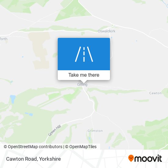 Cawton Road map