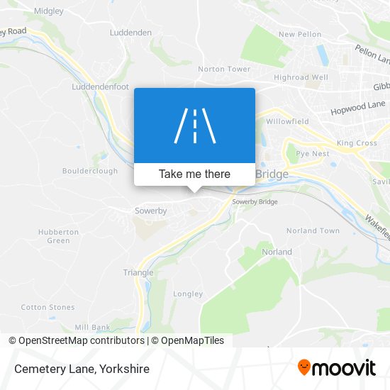 Cemetery Lane map