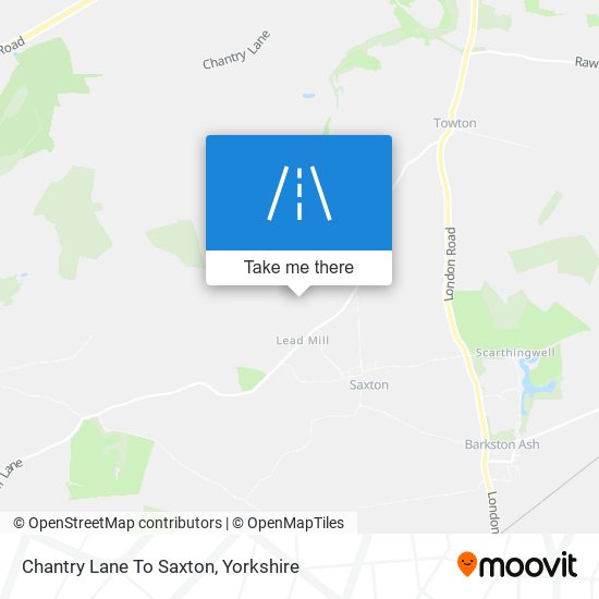 Chantry Lane To Saxton map