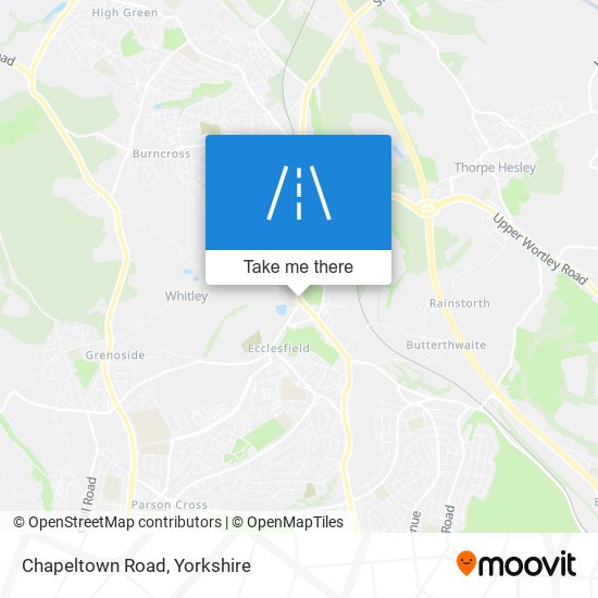 Chapeltown Road map