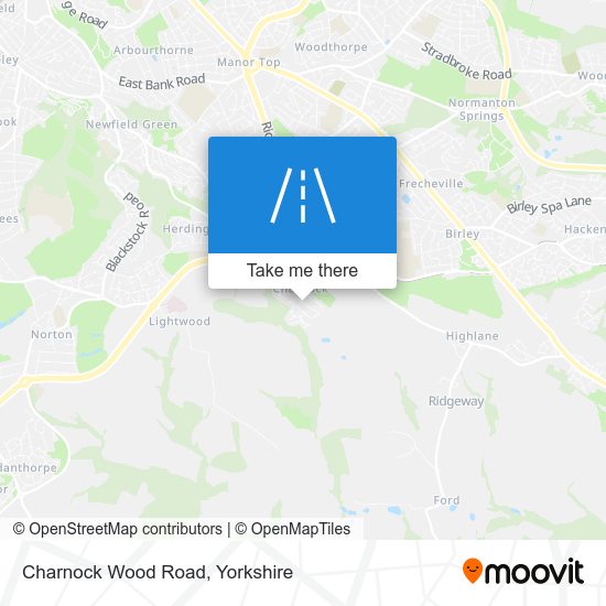 Charnock Wood Road map