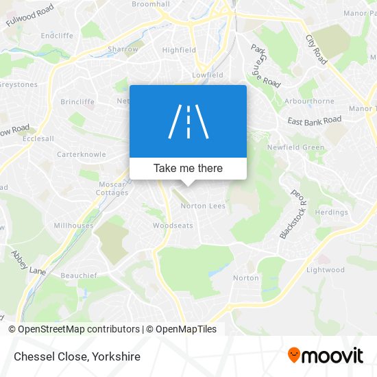 Chessel Close map