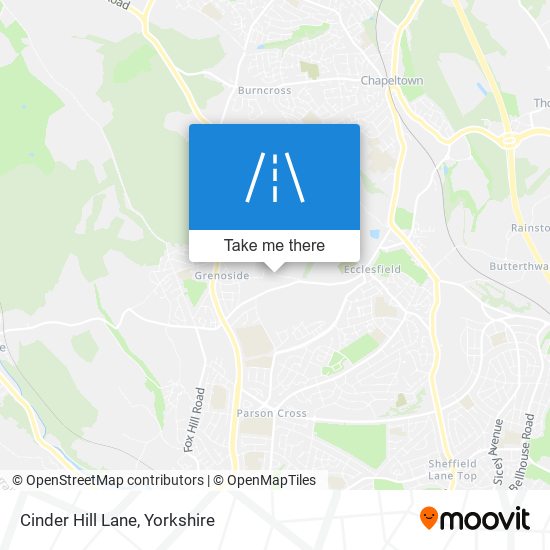 Cinder Hill Lane map
